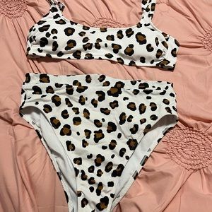 Target cheetah print high waisted bikini